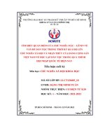 Tìm hiểu quan điểm của chủ nghĩa mác – lênin về vấn đề dân tộc trong thời kỳ quá độ lên chủ nghĩa xã hội và nhận thức của đảng cộng sản  việt nam về độc lập dân tộc