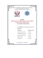 Report processing of fresh noodles, rice noodle pastaand pao production