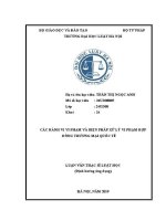 Luận văn thạc sĩ Luật học: Các hành vi vi phạm và biện pháp xử lý vi phạm hợp đồng thương mại quốc tế