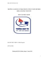 Bài báo cáo thực hành sư phạm 1b