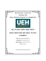 Dự án kết thúc học phần phần mềm thử đồ trực tuyến fashina