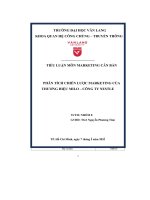 Phân tích chiến lược marketing của thương hiệu milo – công ty nestle