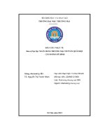 Báo cáo thực tế tại ngân hàng thƣơng mại cổ phần quân đội – chi nhánh mỹ đình