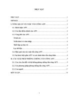 Các giải pháp phòng chống tấn công apt