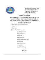 Bài thuyết trình phân tích thực trạng và khuyến nghị một số giải pháp phát triển chuyển đổi số trong hoạt động marketing của doanh nghiệp vừa và nhỏ tại việt nam