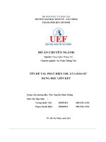 Đề tài phát hiện url lừa đảo sửdụng học liên kết