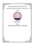 Tiểu Luận - Quảng Cáo  - Đề Tài - Từ Khóa Trong Google Adwords