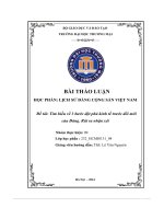Bài thảo luận   tìm hiểu về 3 bước đột phá kinh tế trước đổi mới của đảng  rút ra nhận xét