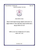 Phân tích một số đặc điểm lâm sàng và điện sinh lý tổn thương thần kinh giữa đoạn ống cổ tay