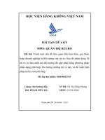 Trình một chủ đề liên quan đến bản thân, gia đình, hoặc doanh nghiệp là đối tượng của rủi ro  sau đó nhận dạng 10 rủi ro cơ bản nhất mà đối tượng đó gặp phải bằng phương pháp nhận dạng phù hợp