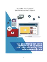Tiểu Luận - Quảng Cáo - Đề Tài - Tầm Quan Trọng Của Video Quảng Cáo Và Xu Hướng Sản Xuất Video Quảng Cáo Hiệu Quả