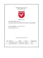 Tiểu luận môn khởi nghiệp sáng tạo đề tài khởi nghiệp thương hiệu đồ uống hữu cơ fruitherb