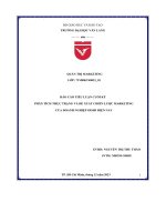 Báo cáo tiểu luận cuối kỳ phân tích thực trạng và đề xuất chiến lược marketing của doanh nghiệp oishi hiện nay