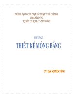 Các loại móng nông shallow foundation types