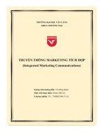 Truyền thông marketing tích hợp(integrated marketing communications)