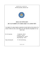 Tác động của hoạt động logistics ngược đến sự hài lòng của khách hàng khi mua sắm trên các sàn thương mại điện tử tại việt nam