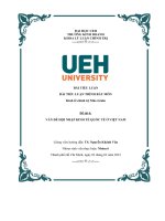 Vấn đề hội nhập kinh tế quốc tế ở việt nam