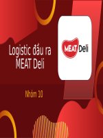 Slide thuyết trình logistic đầu ra meat deli