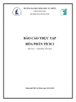 Báo cáo thực tập hóa phân tích 2  bài thực tập phương pháp quang phổ nguyên tử
