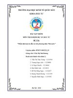 Bài tập nhóm môn thẩm định dự án đầu tư đề tài thẩm định dự án đầu tư trên phương diện nhà nước