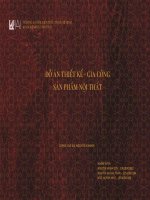 Đồ án 4b   thiết kế gia công sản phẩm nội thất
