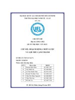 Hoạch định, chiến lược và lợi thế cạnh tranh