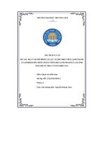 Bài thảo luận đề tài dựa vào mô hình các lực lượng điều tiết cạnh tranh của porter hãy phân tích cường độ cạnhtranh của ngành giao đồ ăn trực tuyến hiện nay