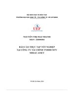 Báo cáo thực tập tốt nghiệptại công ty tài chính tnhhh mtv mirae asset