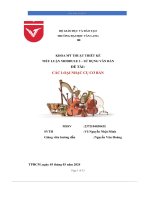 Khoa mỹ thuật thiết kế tiểu luận moddule 3 – sử dụng văn bản đề tài các loại nhạc cụ cơ bản