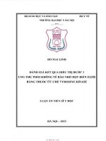 Đánh giá kết quả điều trị bước 1 ung thư phổi không tế bào nhỏ đột biến egfr bằng thuốc ức chế tyrosine kinase