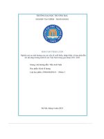 Báo cáo thảo luận nghiên cứu sự ảnh hưởng của các yếu tố xuất khẩu, nhập khẩu và lạm phát đến tốc độ tăng trưởng kinh tế của việt nam trong giai đoạn 2011 2021