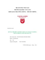 Đề tài chế biến ẩm thực châu âu ( italian cuisine ) chuẩn phong cách nhà hàng âu