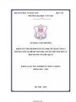 Khảo sát nỗi sợ sinh con của phụ nữ mang thai 3 tháng cuối tại bv phụ sản hà nội năm 2023 và một số yếu tố liên quan