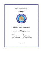 Đề tài thảo luận học phần kinh tế môi trường đề tài giải pháp thúc đẩy tiêu dùng xanh