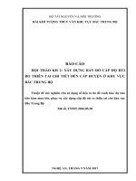 Xây dựng bản đồ cấp độ rủi ro thiên tai chi tiết đến cấp huyện ở khu vực bắc trung bộ
