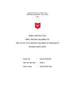 Môn thương mại điện tử tiểu luận sàn thương mại điện tử fragrant women foot (fwf)