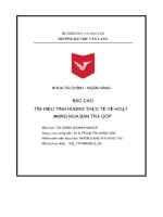 Báo cáo tìm hiểu tình huống thực tế về hoạt động mua bán trả góp