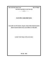 Luận văn thạc sĩ Luật học: Tội giết người trong trạng thái tinh thần bị kích động mạnh trong Bộ luật Hình sự năm 2015