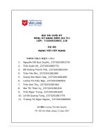 Bài thi cuối kỳ môn kỹ năng mềm dự án bụng tốt tốt bụng