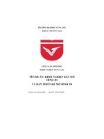 Đề án khởi nghiệp bán mô hình 3d và bán thiết kế mô hình 3d