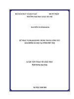 Luận văn thạc sĩ Luật học: Xử phạt vi phạm hành chính trong lĩnh vực bảo hiểm xã hội tại tỉnh Phú Thọ