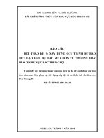 Xây dựng quy trình dự báo quỹ đạo bão, dự báo mưa lớn từ trường mây bão ở khu vực bắc trung bộ