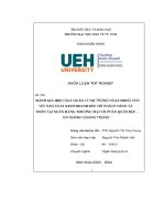 Đánh giá hiệu quả quản lý nợ trong hoạt động cho vay sản xuất kinh doanh đối với khách hàng cá nhân tại ngân hàng thương mại cổ phần quân đội – chi nhánh quang trung