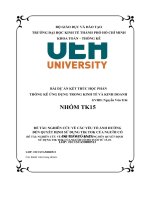 (Tiểu luận) nghiên cứu về các yếu tố ảnh hưởngđến quyết định sử dụng tik tok của người cóđộ tuổi từ 15 25