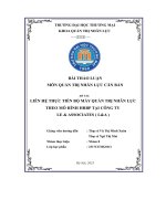 Nhóm 8   quản trị nhân lực căn bản liên hệ thực tiễn bộ máy quản trị nhân lực theo mô hình hrbp tại công ty le  associates ( la