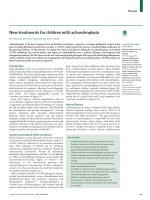 New treatments for children with achondroplasia
