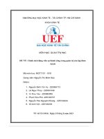 (Tiểu luận) đề tài chính sách động viên sự thành công trong quản trị của tập đoàn apple