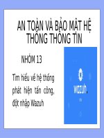 Tìm hiểu về hệ thống phát hiện tấn công, đột nhập Wazuh