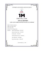 (Tiểu luận) topic men fashion business online on facebook