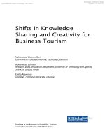 Shifts in knowledge sharing and creativity for business tourism